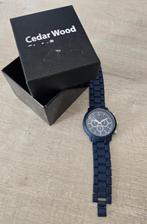 Te koop een Cedar Wood Herenhorloge, Sieraden, Tassen en Uiterlijk, Horloges | Heren, Overige merken, Zakhorloge, Staal, Nieuw