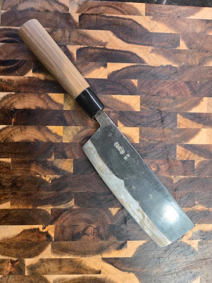 Japans Nakiri koolmes - Asakusa messen, Huis en Inrichting, Keuken | Bestek, Gebruikt, Los bestek, Overige materialen, Ophalen of Verzenden