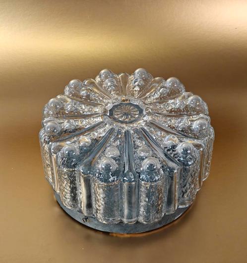 Mid Century plafondlamp. Bubbel glas. Vintage lamp, Huis en Inrichting, Lampen | Plafondlampen, Zo goed als nieuw, Glas, Ophalen of Verzenden