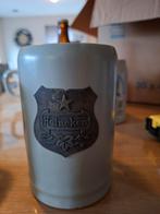 Gave Bierpul met metalen HEINEKEN wapen logo, Verzamelen, Ophalen of Verzenden, Gebruikt, Pul(len), Heineken