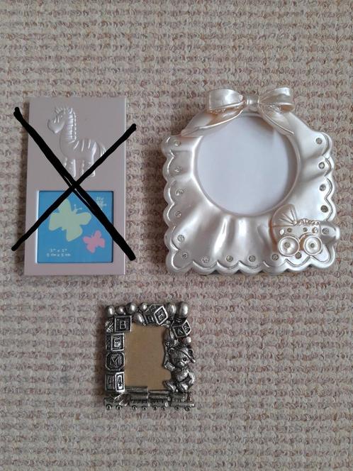 2 verschillende baby fotolijstjes, Kinderen en Baby's, Kinderkamer | Inrichting en Decoratie, Zo goed als nieuw, Overige typen