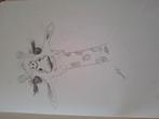 Tekening, Antiek en Kunst, Ophalen of Verzenden
