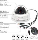 Q-camera Dome-beveiligingscamera 1080P TVI/CVI/AHD/CVBS, Buitencamera, Ophalen of Verzenden, Zo goed als nieuw