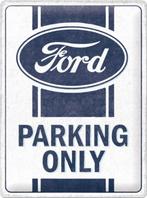 Ford parking only relief reclamebord van metaal wandbord