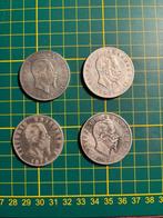 4 zilveren munten - 5 lira Italië, Ophalen of Verzenden, Italië, Setje, Zilver