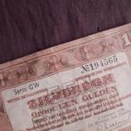 Zilverbon 1 Gulden Serie GW No. 194565, Postzegels en Munten, Bankbiljetten | Nederland, Verzenden, 5 gulden