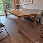 Teak houten tafel massief. Uitstekende staat., Huis en Inrichting, Tafels | Eettafels, Ophalen, 200 cm of meer, 50 tot 100 cm