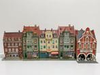 Straatje van 5 KIBRI Herenhuizen met winkels / Cafe * H0*, Hobby en Vrije tijd, Gebruikt, Gelijkstroom of Wisselstroom, Brug, Tunnel of Gebouw