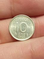 Zweden, 10 ore 1959, zilver (19), Postzegels en Munten, Munten | Europa | Niet-Euromunten, Zilver, Ophalen of Verzenden, Overige landen