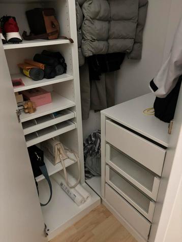 Grote Pax hoekkast 2.01m hoog - veel lades! - afbeelding 8