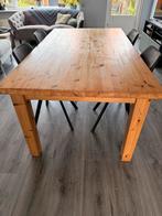 Houten Eettafel - Grenen 180x100, Huis en Inrichting, Tafels | Eettafels, Ophalen, Gebruikt, 100 tot 150 cm, Vijf personen of meer