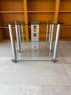 Glazen TV Meubel - 78x46x63cm, Huis en Inrichting, Ophalen, 50 tot 100 cm, Minder dan 100 cm, 25 tot 50 cm