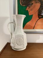 West Germany Vloervaas - Vintage Keramiek, Gebruikt, 50 tot 75 cm, Wit, Aardewerk of Porselein