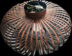 Plafondlamp Koperkleurig Metaal -Spiraal Design 40cm, Ophalen of Verzenden, Zo goed als nieuw, Metaal, Modern