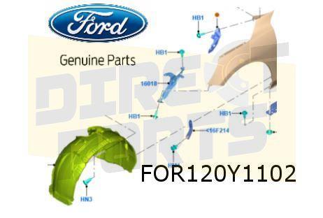Ford Focus V (7/18-1/22) (CGE) modderkuip Rechts Origineel!, Auto-onderdelen, Carrosserie en Plaatwerk, Bumper, Ford, Nieuw, Verzenden