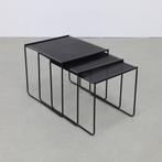 Mimiset Nesting Tables Bijzettafels set 3, 1980s, Ophalen, Minder dan 55 cm, Gebruikt, Metaal of Aluminium