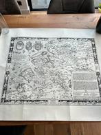 Kaart zeeland 1560 jacob van deventer, Gelezen, Ophalen of Verzenden, Landkaart, 1800 tot 2000