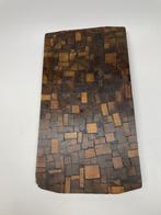 Dienblad/serveerblad met ingelegde stukjes hout., Ophalen of Verzenden