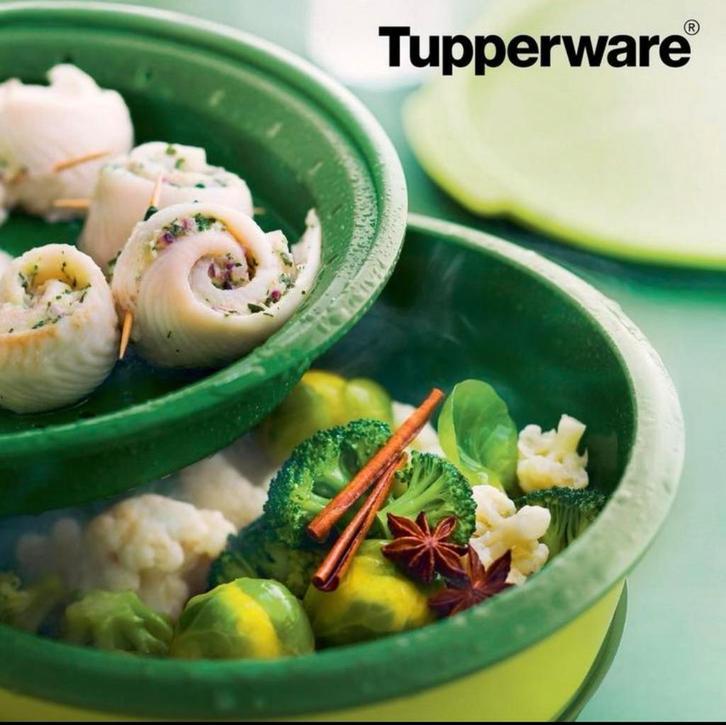 Micro Gourmet Stoomkoker - Compleet! (Winkelprijs 139,95), Huis en Inrichting, Keuken | Tupperware, Zo goed als nieuw, Bak of Kom