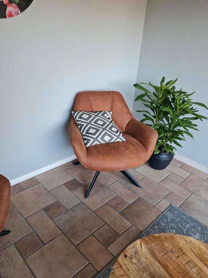 2 Stoeltjes & 2 Poefen - Complete Set!, Huis en Inrichting, Fauteuils, 50 tot 75 cm, 75 tot 100 cm, Ophalen of Verzenden