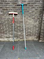 2 uitschuifbare ramenwassers in prima staat samen 10 euro, Doe-het-zelf en Verbouw, Ladders en Trappen, Ophalen of Verzenden, Gebruikt