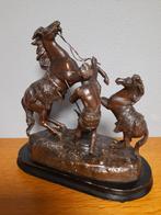 Heel mooi gesigneerd paarden beeld, Antiek en Kunst, Antiek | Koper en Brons, Ophalen of Verzenden