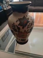 Te koop antieke vaas 30 cm hoog Gouda plateel flora, Antiek en Kunst, Ophalen