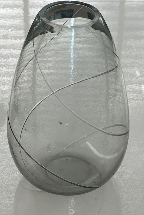 Copier Leerdam Vintage Glazen Vaas met een mooie swirl erin, Antiek en Kunst, Antiek | Glas en Kristal, Ophalen