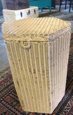 Vintage mand Lloyd Loom, rieten wasmand, Gebruikt, Mand, Ophalen of Verzenden, Baambrugge