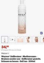 Waysun Tan Eraser & Zelfbruiner Mousse, Bruin, Gehele gezicht, Nieuw, Ophalen of Verzenden