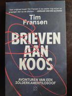 Tim Fransen - Brieven aan Koos, Nieuw, Tim Fransen, Ophalen of Verzenden, Cultuurfilosofie