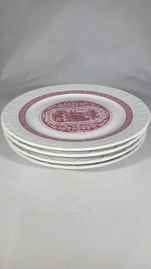 Vintage ontbijtborden – Heinrich Germany – set van 4 stuks, Antiek en Kunst, Antiek | Servies los, Ophalen of Verzenden