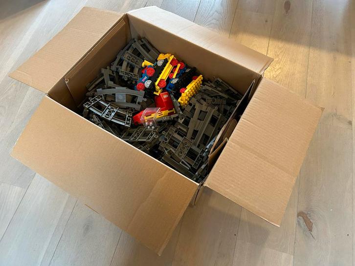 LEGO DUPLO Trein + Veel Rails (175 stuks), Kinderen en Baby's, Speelgoed | Duplo en Lego, Gebruikt, Duplo, Complete set, Ophalen of Verzenden