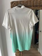 Abercrombie & Fitch Polo - Wit/Groen Ombre - Maat L, Ophalen of Verzenden, Gedragen, Maat 52/54 (L), Wit