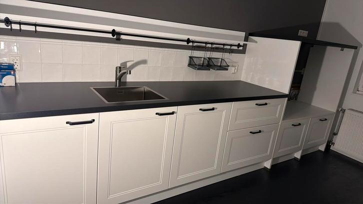 Keuken incl. Koelkast en Vaatwasser, Huis en Inrichting, Keuken | Complete keukens, Zo goed als nieuw, Enkelwandige keuken, Wit