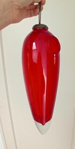 prachtige groot rood glazen heksenbal, Ophalen of Verzenden