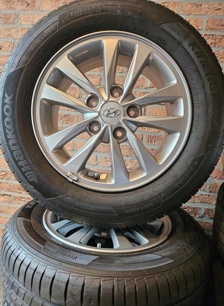 15 inch Hyundai i30 Velgenset 5x114.3 Hankook 7mm TPMS, Auto-onderdelen, Overige Auto-onderdelen, Mazda, Hyundai, Mitsubishi, Kia