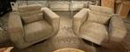 2 design lounge stoelen draaibaar, Huis en Inrichting, Fauteuils, Ophalen, Zo goed als nieuw, 75 tot 100 cm, 50 tot 75 cm