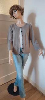 Prachtig dun gebreid wollen Zenggi vestje mt 4, Kleding | Dames, Truien en Vesten, Zenggi, Beige, Maat 42/44 (L), Ophalen of Verzenden