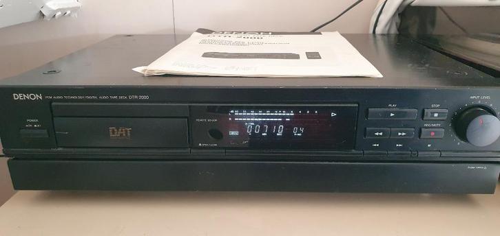 Denon DTR2000 DAT recorder+ afstandsbediening in goede staat, Audio, Tv en Foto, Professionele Audio-, Tv- en Video-apparatuur