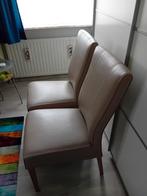 Gratis 4 eetkamerstoelen met hoes, Ophalen, Gebruikt, Grijs