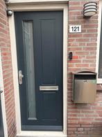 Hardhouten Voordeur met Glas, Ophalen, Gebruikt, 80 tot 100 cm, Buitendeur