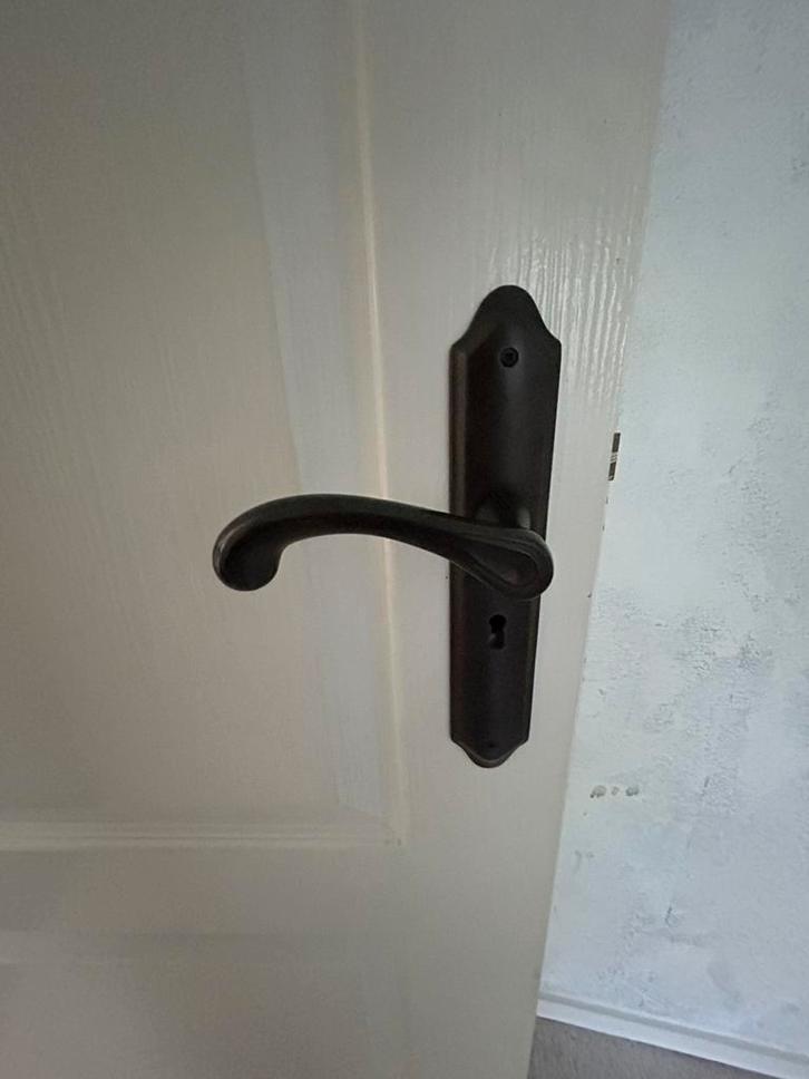 Opdek deuren inclusief handgrepen!, Doe-het-zelf en Verbouw, Deuren en Horren, Binnendeur, 200 tot 215 cm, Glas, Ophalen