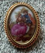 Limoges Broche France 3,5 cm, Sieraden, Tassen en Uiterlijk, Ophalen of Verzenden, Zo goed als nieuw, Overige materialen