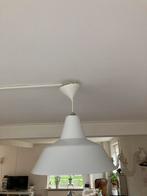 Witte emaille lamp, Minder dan 50 cm, Ophalen of Verzenden, Zo goed als nieuw