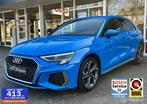 Audi A3 Sportback 40 TFSI E S-Line Led, Climat, Camera, LM.., Gebruikt, 4 cilinders, Blauw, Hybride Elektrisch/Benzine