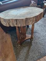 Stoere bijzettafel, Huis en Inrichting, Tafels | Bijzettafels, Minder dan 55 cm, Rond, Nieuw, Ophalen of Verzenden