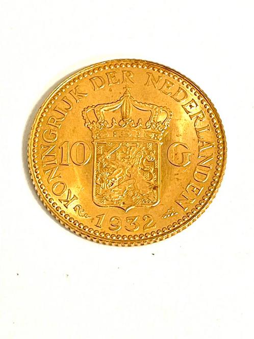 21,6k gouden tien gulden Wilhelmina 1932, Postzegels en Munten, Munten | Europa | Euromunten, Losse munt, Overige waardes, Overige landen