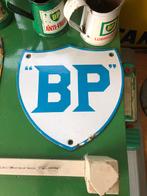 Te koop zeer oud bordje van bp., Ophalen of Verzenden, Gebruikt, Reclamebord