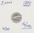 Stuivertje 1850 fr/zfr  W III., Postzegels en Munten, Munten | Nederland, Zilver, Ophalen of Verzenden, Koning Willem III, Losse munt